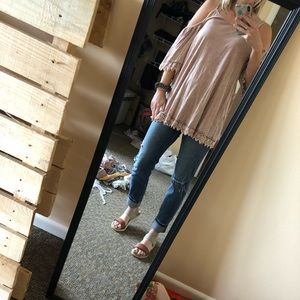 Off the shoulder shirt